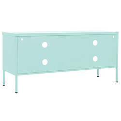 Maison Chic Meuble TV scandinave - Banc TV pour salon Vert menthe 105x35x50 cm Acier -MN82384 pas cher