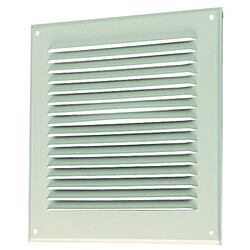 grille extérieure - 250 x 250 mm - en aluminium - aluminium - grillage anti moustique - aldes 11001030 