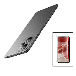 PHONECARE Kit Film Hydrogel Full Cover Avant + Coque SlimShield pour Xiaomi Redmi Note 12R - Noir