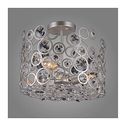 Luminaire Center Suspension en cristal Nardo Champagne argent