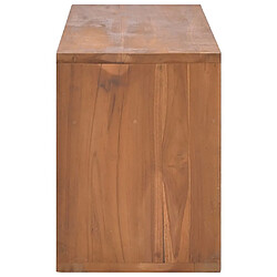 Avis Maison Chic Meuble TV scandinave - Banc TV pour salon 90x30x40 cm Bois de teck massif -MN92125