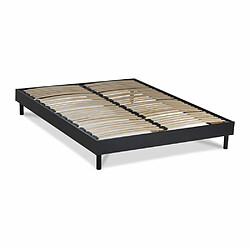 MAISON AUBERTIN Matelas Mémoire + Kit Bois Noir 140x190 pas cher