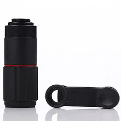 Wewoo Télescope pour iPhone Galaxy Sony Lenovo HTC Huawei Google LG Xiaomi et autres Smartphones Noir 8x Zoom Téléobjectif Lentille avec Clip