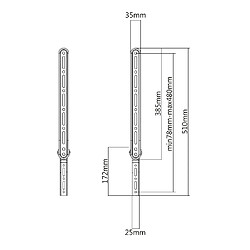 Avis Support de barre de son universel Maclean MC-912 jusqu'à 15kg Support de haut-parleur pour montage sous ou sur la TV Réglable