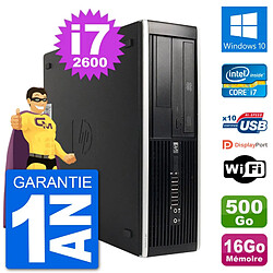 PC HP Compaq 6200 Pro SFF Intel i7-2600 RAM 16Go Disque 500Go Windows 10 Wifi · Occasion 