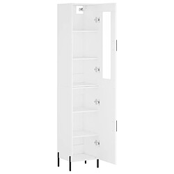 Acheter Maison Chic Buffet,Meuble de Rangement,commode pour salon,Cuisine Blanc 34,5x34x180 cm Bois d'ingénierie -MN27475