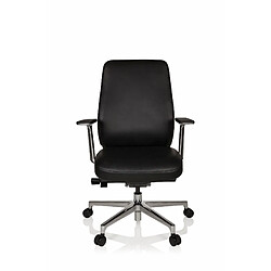 Chaise de bureau / fauteuil de bureau VERMONT cuir noir hjh OFFICE 