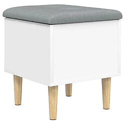 Maison Chic Banc de rangement | Meuble de rangement d'Entrée | Coffres d'Intérieur blanc 42x42x46 cm bois d'ingénierie -MN91847