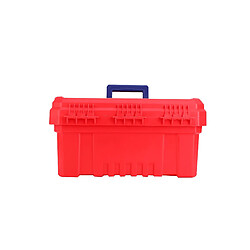 Acheter Boîte à outils en plastique EMTOP 17 Charge maximale 15Kg Boucle en métal Poignée haute résistance Couvercle supérieur avec trois zones de rangement Contient 1 plateau en plastique+EMTOP