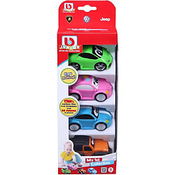 Bburago BB JUNIOR - MA 1ere COLLECTION - Pack de 4 vehicules Lamborghini / Volkswagen x 2/ Jeep