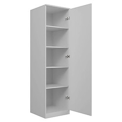 ARMOIRE ARMOIRE ÉTAGÈRE PORTE SD-50 BLANC MAT