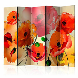 Paris Prix Paravent 5 Volets Velvet Poppies II 172x225cm 