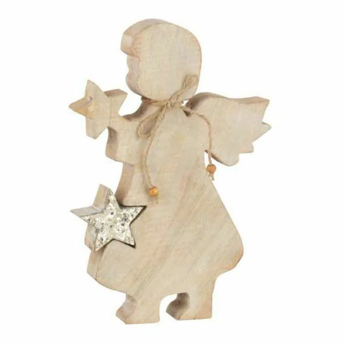 Paris Prix Statuette Déco en Bois Ange Étoile 29cm Or 