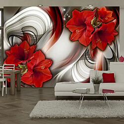 Paris Prix Papier Peint Amaryllis Ballad of the Red 105 x 150 cm