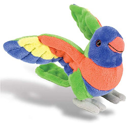 Wild Republic peluche loris lorikeet perroquet de 20 cm coloré