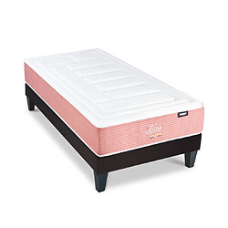 Bellecour Ensemble Lilas Ensemble LILAS 90x190 cm | Matelas Mémoire de forme + Sommier Bois