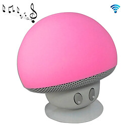 Wewoo Enceinte Bluetooth d'intérieur rose Haut-parleur en forme de champignon, avec support d'aspiration