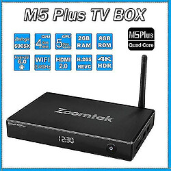 Universal M5 Plus Nouveau 7.1 Smart TV Box 2G 16G S905X Quad Core 2.0GHz H.265 2.4G WiFi HDMI 2.0 Réglage 