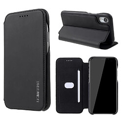 Etui en PU style rétro noir pour votre Apple iPhone XR 