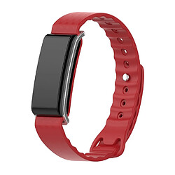 Wewoo Bracelet pour montre connectée Dragonne en silicone Huawei Honor A2 rouge 