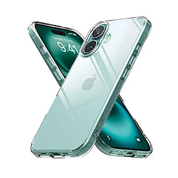 Htdmobiles Coque pour Apple iPhone 16 - housse etui silicone gel fine + film ecran - TRANSPARENT TPU pas cher