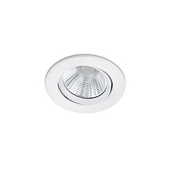 Lumière Downlight encastrable rond moderne blanc mat 3000K IP23