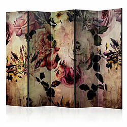 Paris Prix Paravent 5 Volets Nostalgia Flowers 172x225cm