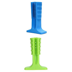 2-4 Pièces Jouets Pour Chiens Chiot Nettoyant Pour Dents Molaires Bâton Trainging Chien 1 S-vert 1 L-bleu