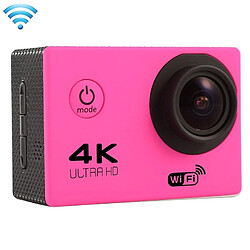 Wewoo Caméra sport Magenta 2.0 pouces écran 4K 170 degrés grand angle wifi d'action caméscope avec étui boîtier étanche, support 64 Go carte micro sd 