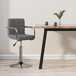 vidaXL Tabouret de bar Gris clair Tissu 