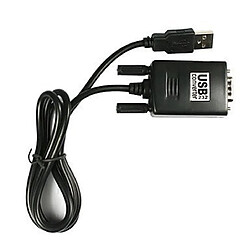 INECK® Câble Adaptateur USB vers Série DB9 RS232 - Mâle/Mâle - Convertisseur USB A vers RS-232 Compatible avec Windows 8