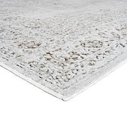 Avis Thedecofactory VERDIO MEDAILLON - Tapis vintage motif medaillon en relief écru 160x230