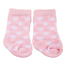 Götz Chaussettes roses, petits pois blancs