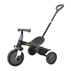 Sunny Tricycle avec Barre de Poussée Amovible - Plastique/Métal - Noir/Gris | Tricycle 3 roues | Draisienne Intérieur/Extérieur pour enfants, panier de rangement | Garçons/Filles, 2 à 5 ans 