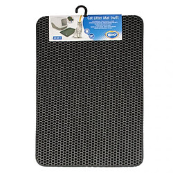 Duvoplus Tapis de litière pour chat Swift 45x65 cm Noir 