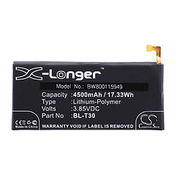 vhbw Li-Polymère batterie 4500mAh (3.85V) pour téléphone mobil smartphone LG K10 Power Dual SIM TD-LTE, L63BL, L64VL, M320, M320DSN, M320F, M320N