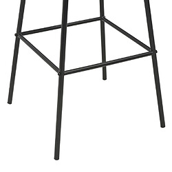 Acheter vidaXL Tabourets de bar lot de 4 noir pinède solide et acier