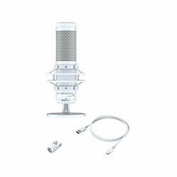 Microphone de Bureau Hyperx Quadcast S Blanc