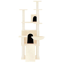 Avis Arbre à chat avec griffoirs,niche pour chat en sisal Crème 154 cm -MN67339