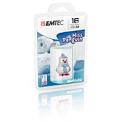 Emtec Miss Penguin lecteur USB flash 16 Go USB Type-A 2.0 Bleu, Violet, Blanc