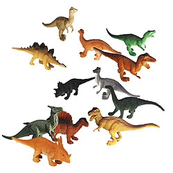 Jouet,Dinosaur modèle Lot de 12pcs Dinosaures Modèles Plastique Jouets Multi-Couleurs pour Enfant