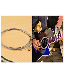 Justgreenbox Cordes de guitare électrique Jeu de cordes d'enroulement en alliage de fer à noyau hexagonal pour guitares 22-24 frettes