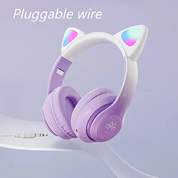 Avis General Casque de jeu pour casque d'oreille de chat Son surround, réduction intelligente du bruit, micro intégré, micro antibruit rétractable, son stéréo, couvre-visage à faire soi-même.(Rose)