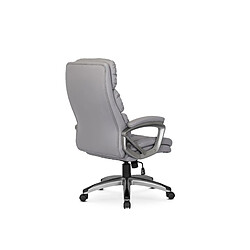 Acheter Vivaldi Fauteuil Pivotant STRATO Gris Cuir Ecologique