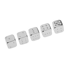 Jeu De 6 Dés En Alliage De Zinc D6 Dice D6 D u0026 D RPG MTG Silver Game