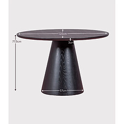 Nest Dream Table de salle à manger avec pied central en frêne (120cm) - Nest pas cher