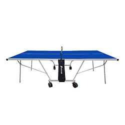 COUGAR Table de Ping Pong Interieur Exterieur Deluxe 2800 Bleue | Ping Pong de Table Pieds Réglables, Filet Inclus | Tennis de Table Cadre Robuste Métal Noir | Rangement Facile Garantie 2 ans