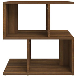 Acheter vidaXL Table de chevet Chêne marron 50x30x51,5 cm Bois d'ingénierie