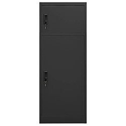 vidaXL Armoire à selles Anthracite 53x53x140 cm Acier