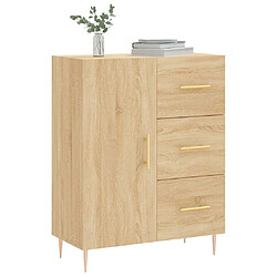 Avis Maison Chic Buffet,Meuble de Rangement,commode pour salon,Cuisine chêne sonoma 69,5x34x90 cm bois d'ingénierie -MN82892